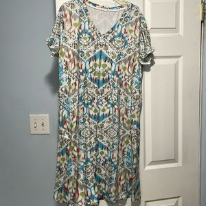 Ikat patterned dress